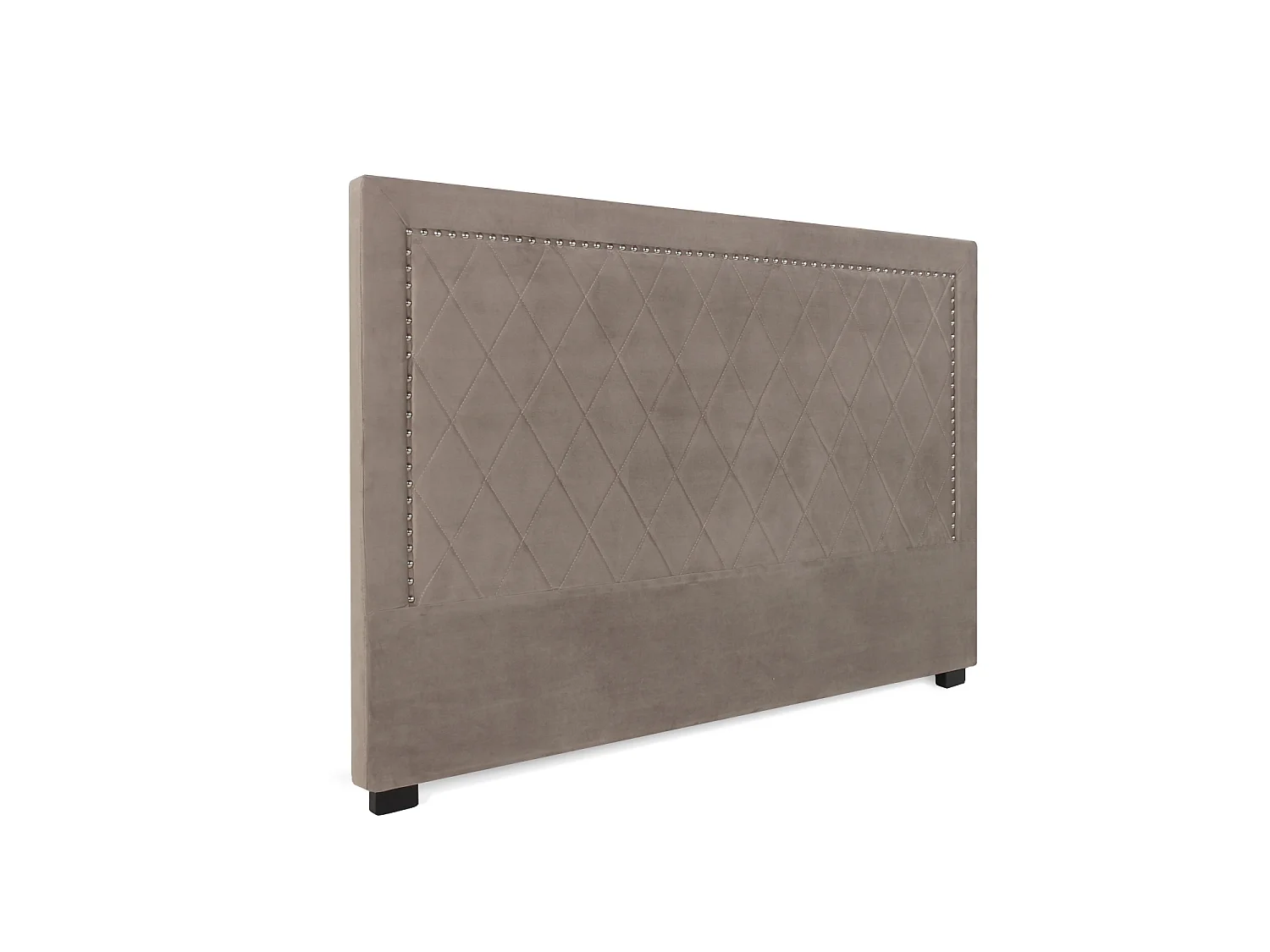 Tête de lit Nolwen velours taupe 180cm
