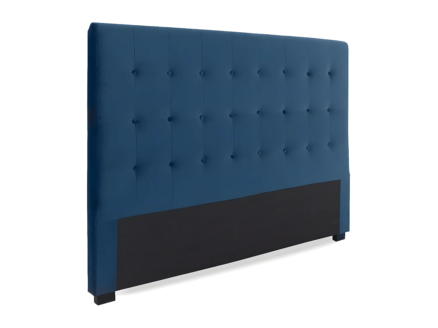 Tête de lit capitonnée Premium Velours 180cm Bleu