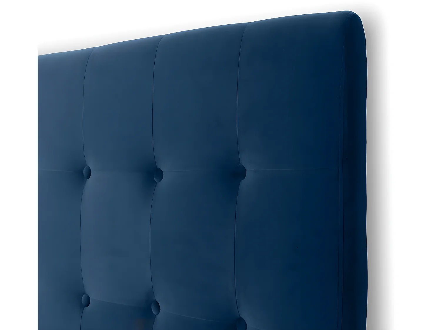 Tête de lit capitonnée Premium Velours 180cm Bleu