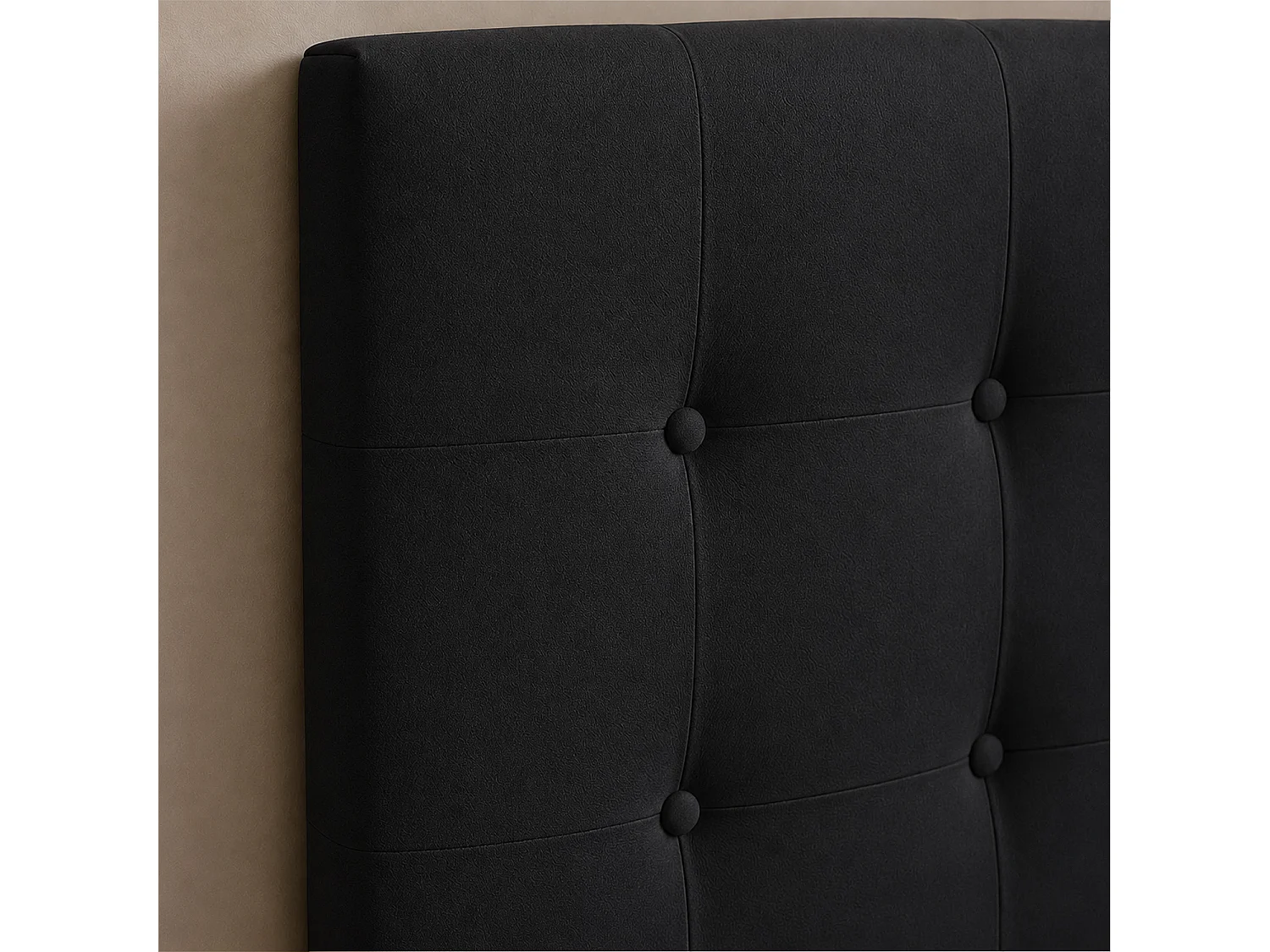 Tête de lit capitonnée Premium 90cm Noir