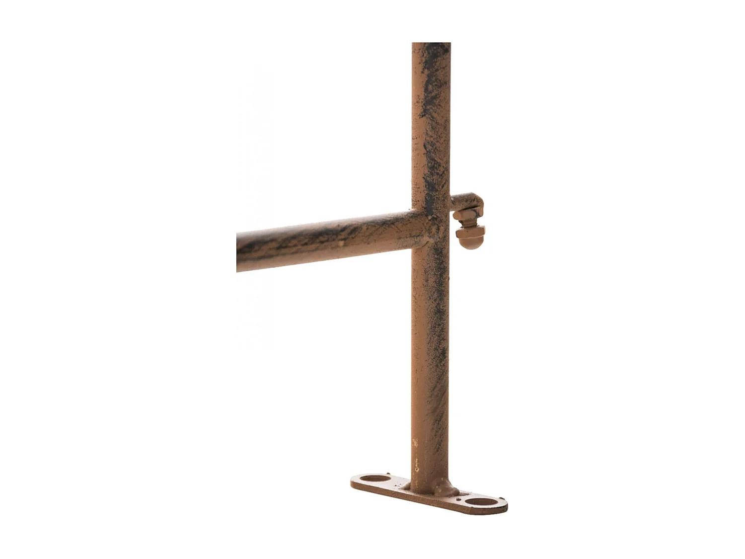 4er Set Gartenzaun - Metall & antik-hell - antik braun - Mangold