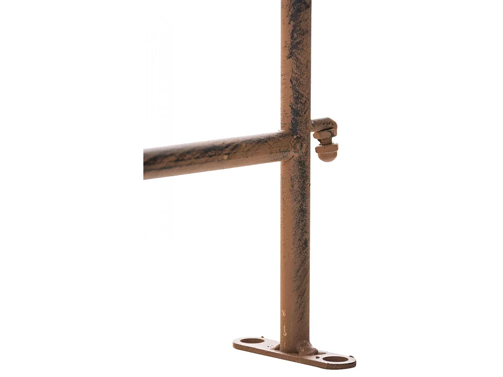 Lot de 4  Clôture de jardin - Métal & Noir - Marron antique - Mangold