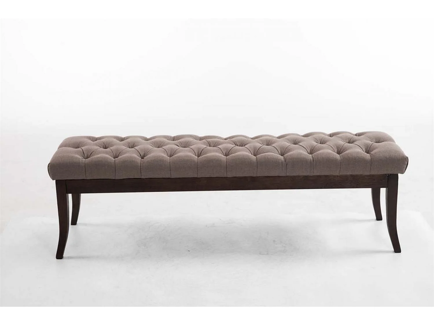 Banquette - Tissu & Bois - Taupe - Ramses