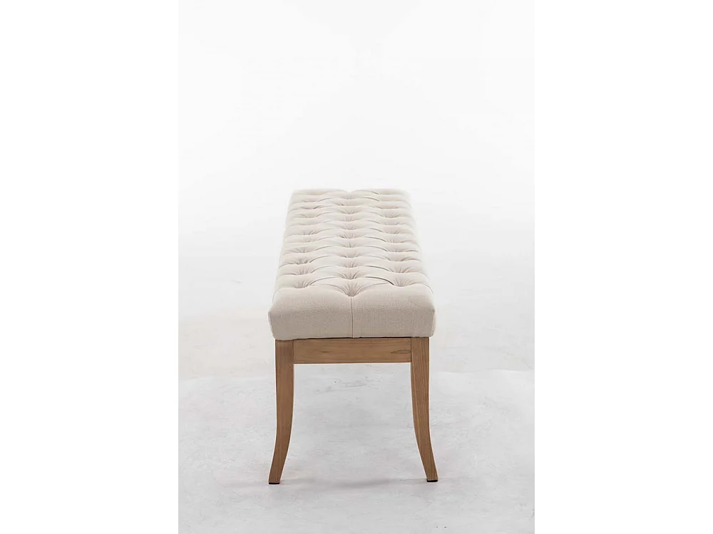 Banquette - Tissu & Bois - Crème - Ramses