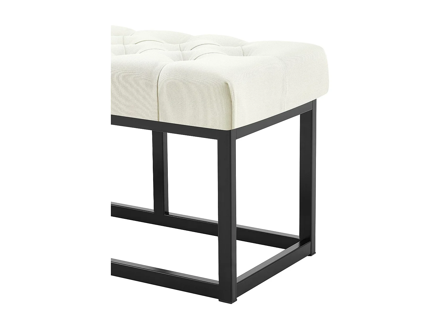 Banquette - Tissu - Crème - Amun