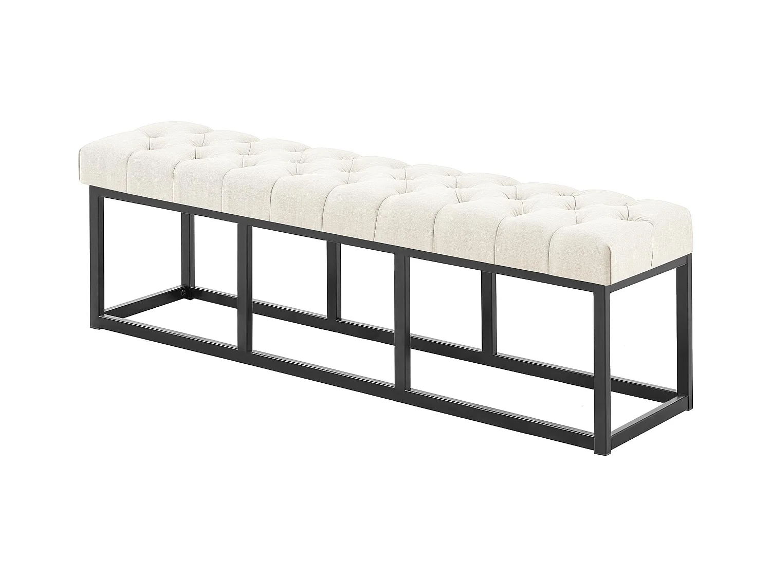 Banquette - Tissu - Crème - Amun