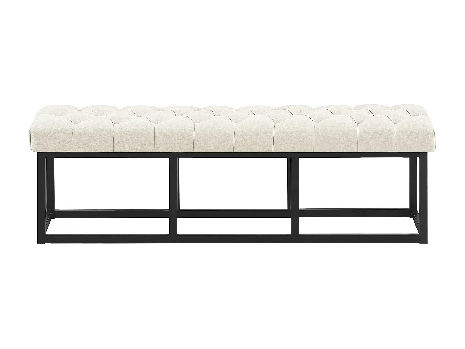 Banquette - Tissu - Crème - Amun