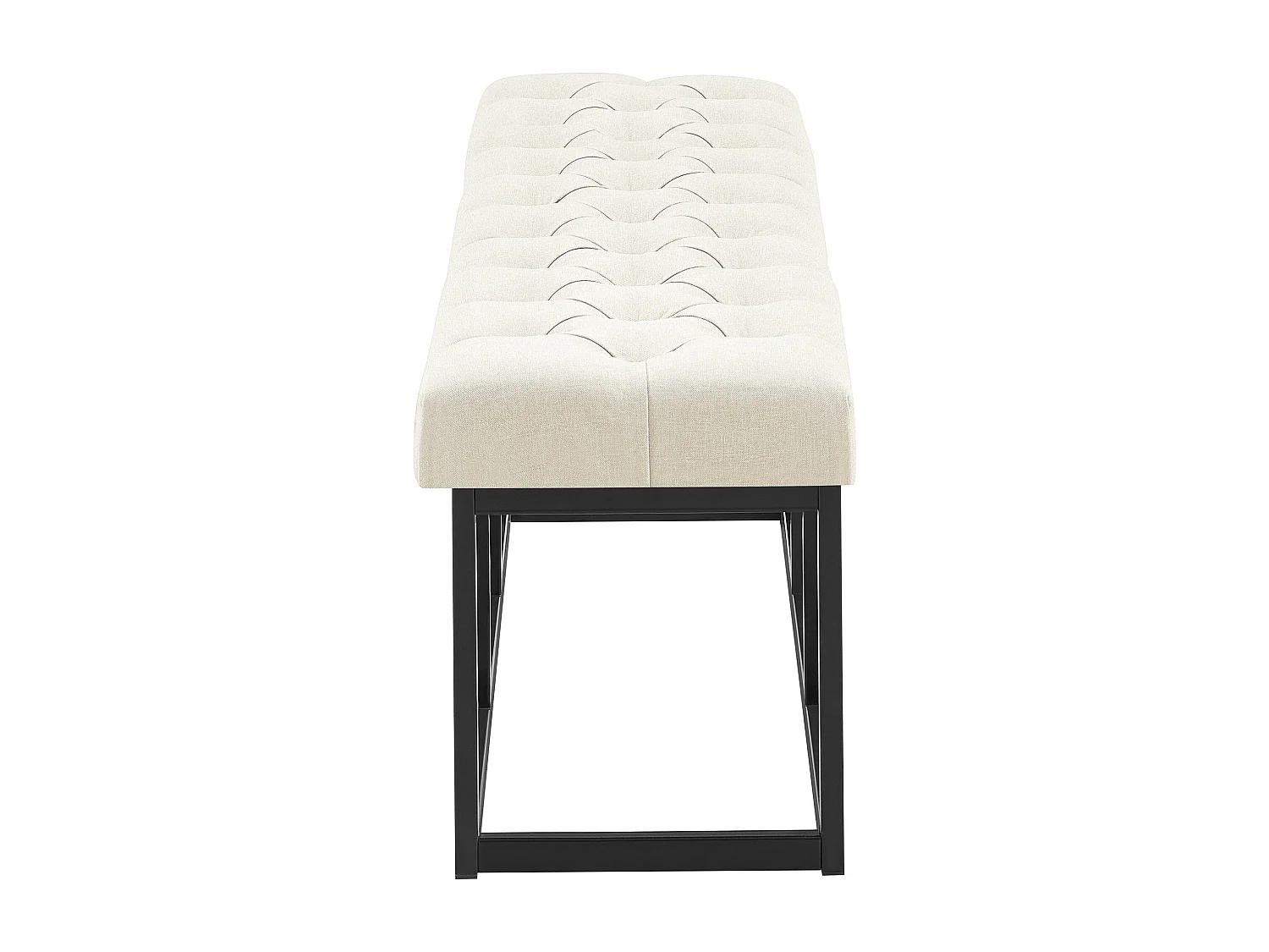 Banquette - Tissu - Crème - Amun