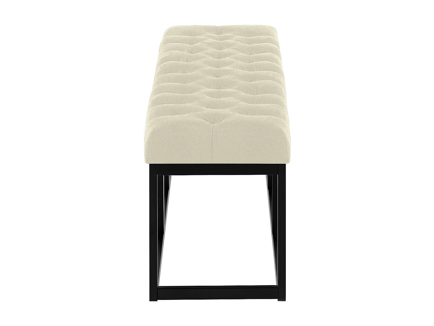Banquette - Tissu - Crème - Amun