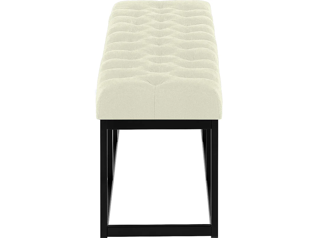 Banquette - Tissu - Crème - Amun