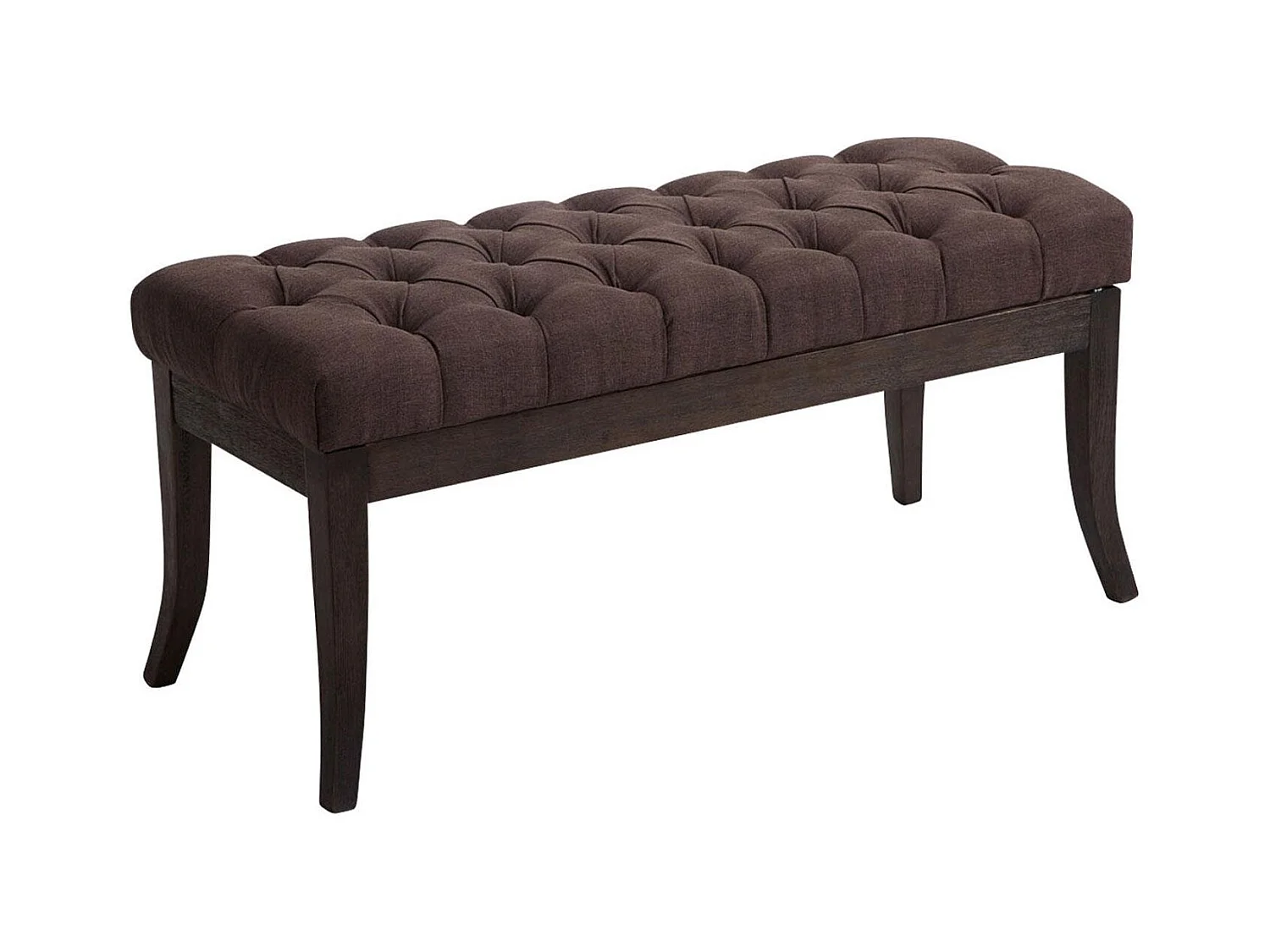 Banquette - Tissu & Bois - Marron - Ramses