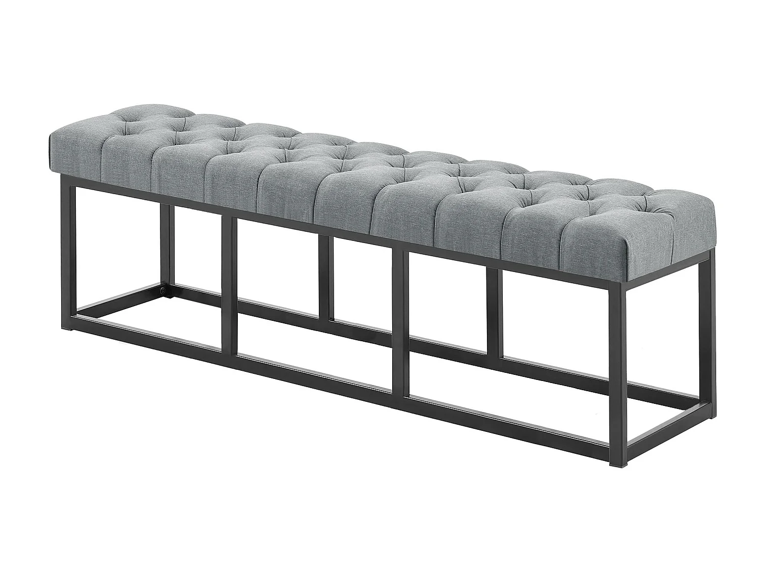 Banquette - Tissu - Gris foncé - Amun