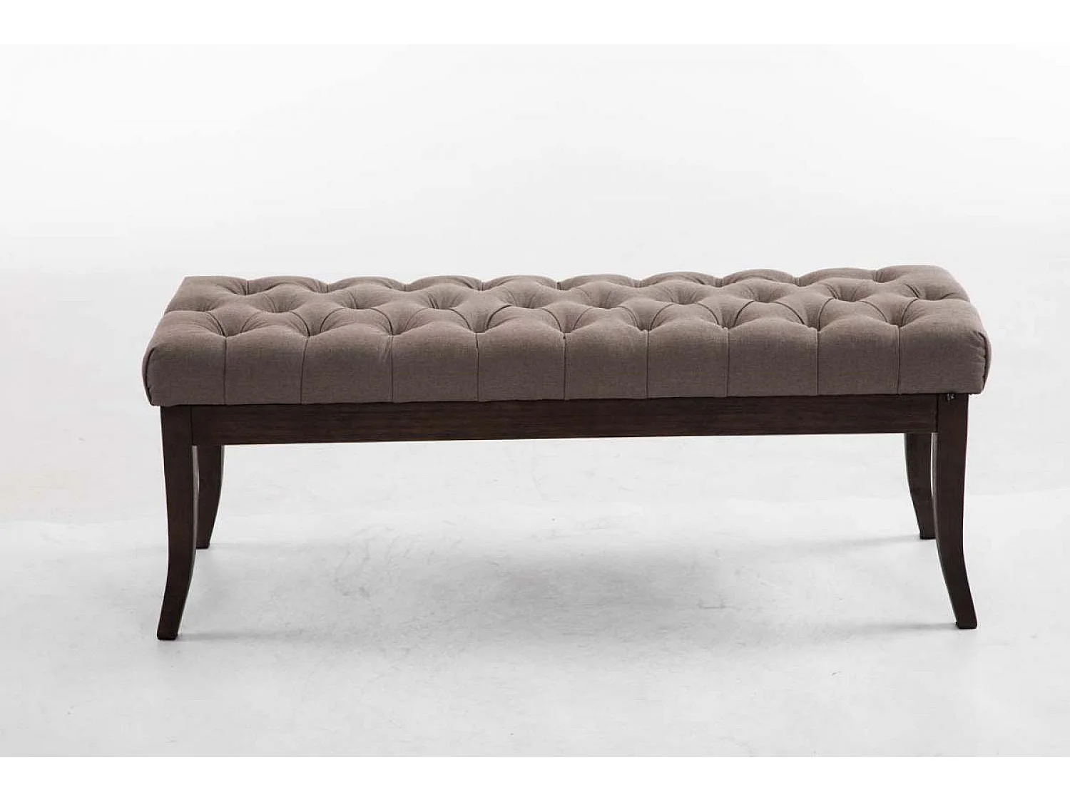 Banquette - Tissu & Bois - Taupe - Ramses