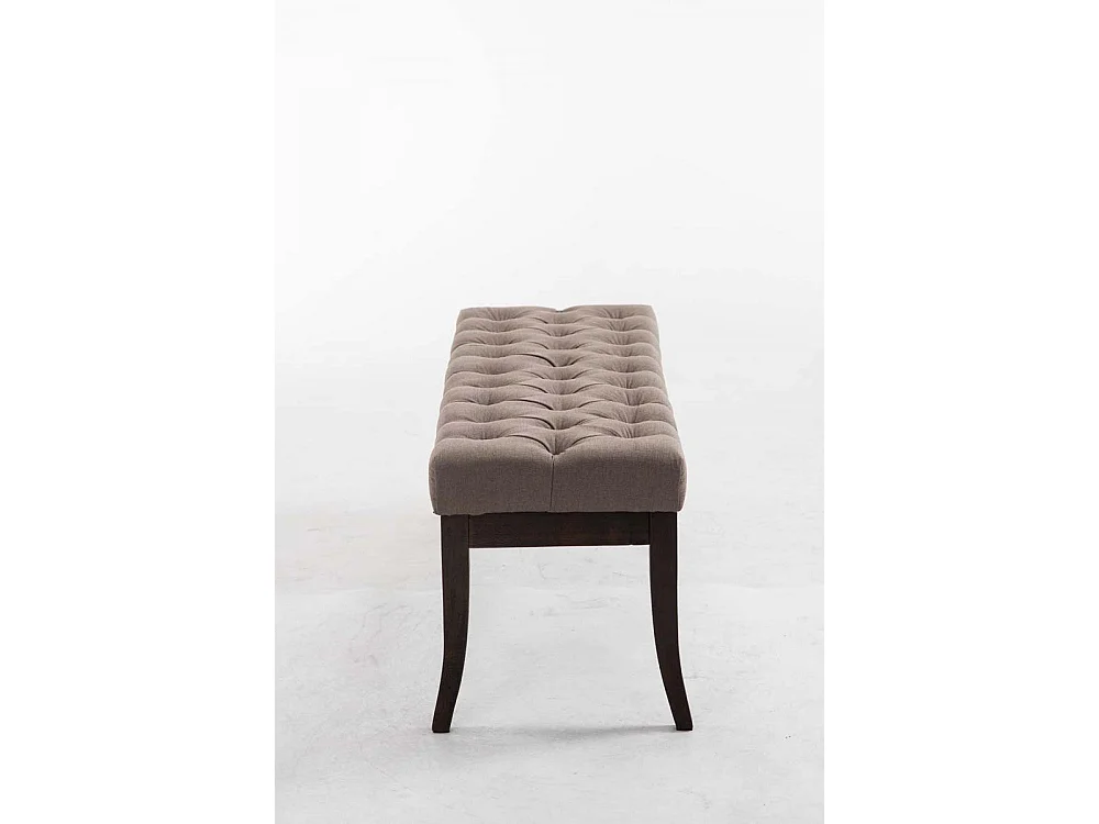 Banquette - Tissu & Bois - Taupe - Ramses