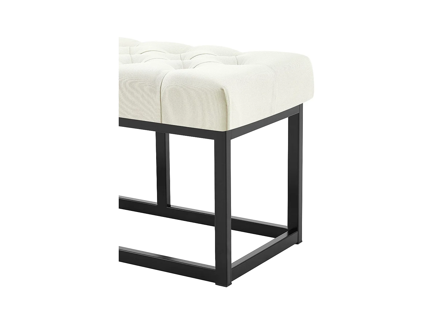 Banquette - Tissu - Crème - Amun