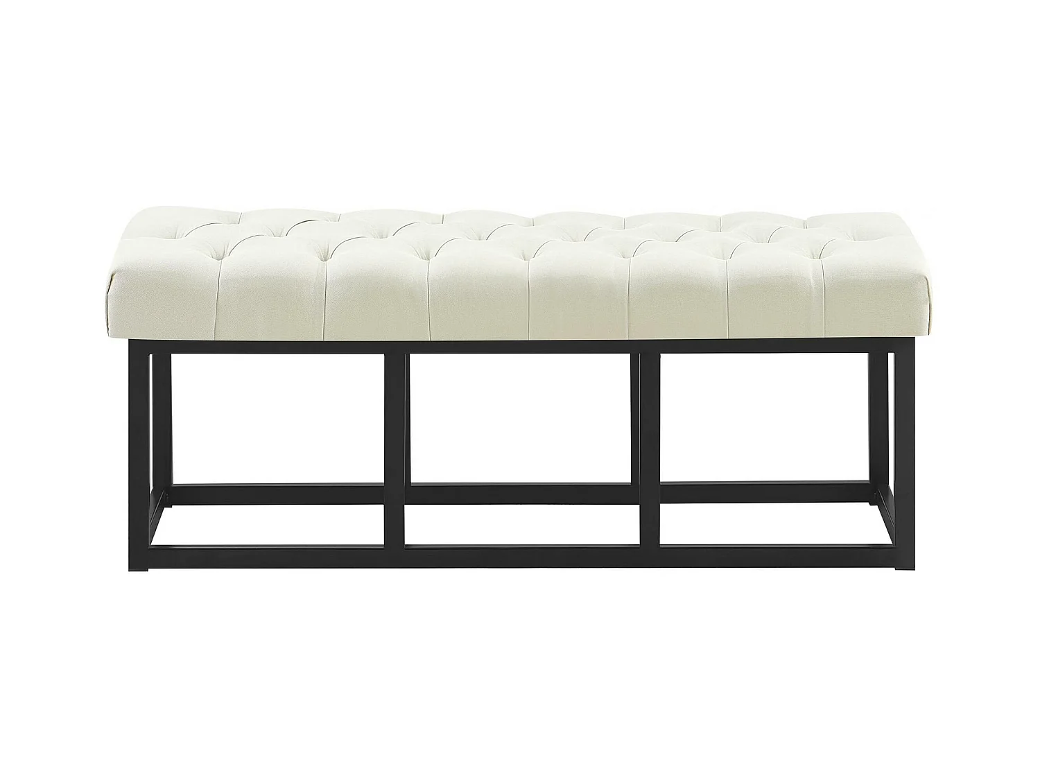 Banquette - Tissu - Crème - Amun