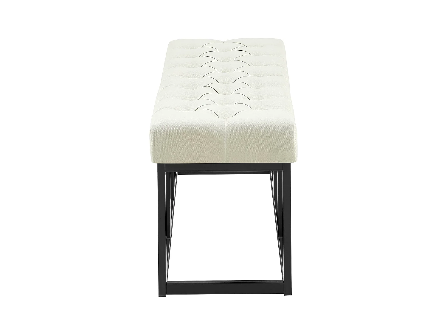 Banquette - Tissu - Crème - Amun