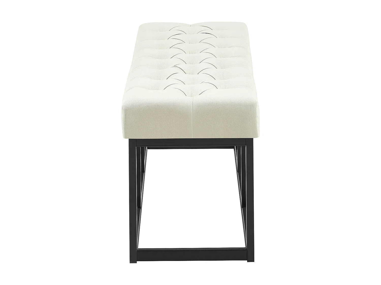 Banquette - Tissu - Crème - Amun