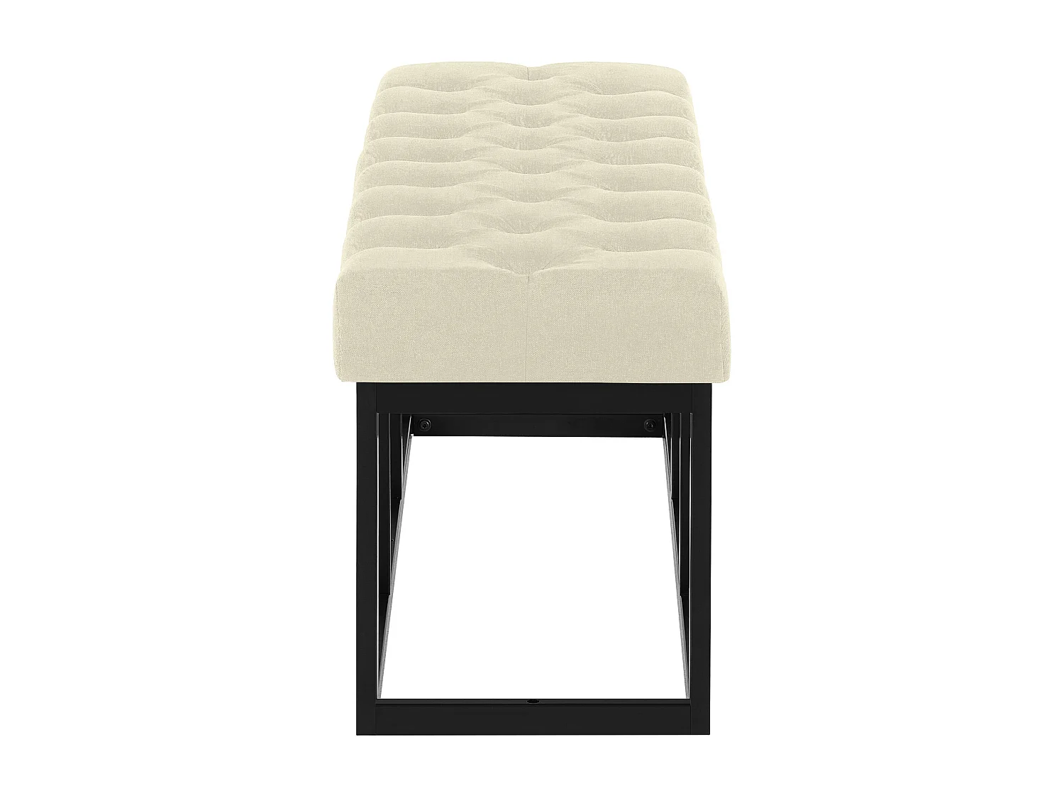 Banquette - Tissu - Crème - Amun