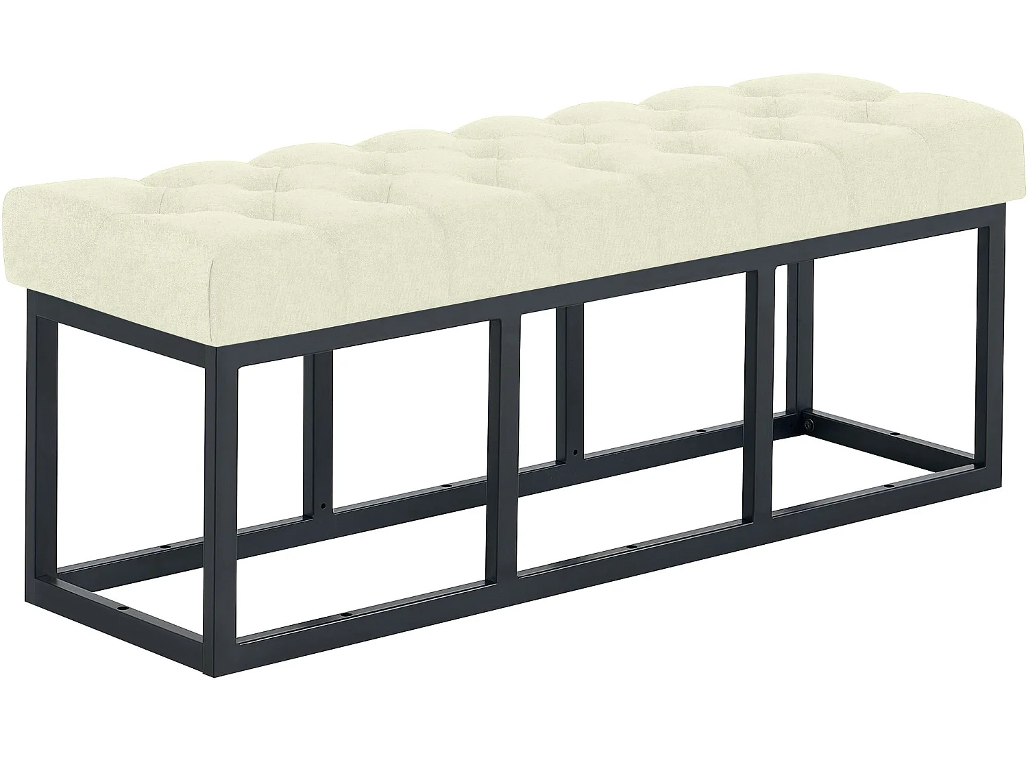 Banquette - Tissu - Crème - Amun