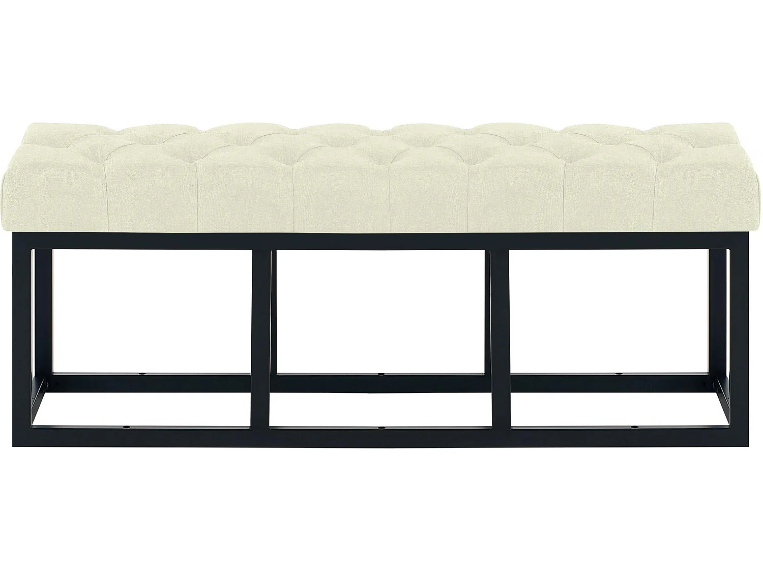 Banquette - Tissu - Crème - Amun