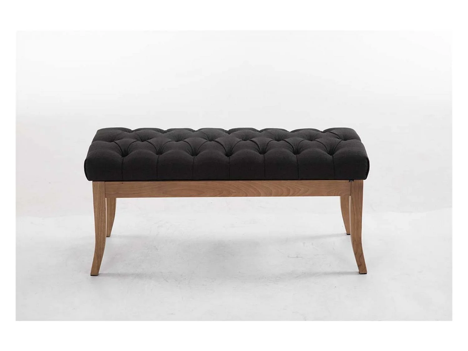Banquette - Tissu & Bois - Gris foncé - Ramses