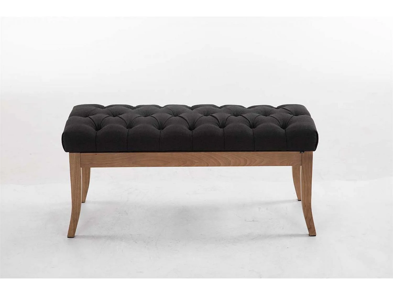 Banquette - Tissu & Bois - Gris foncé - Ramses