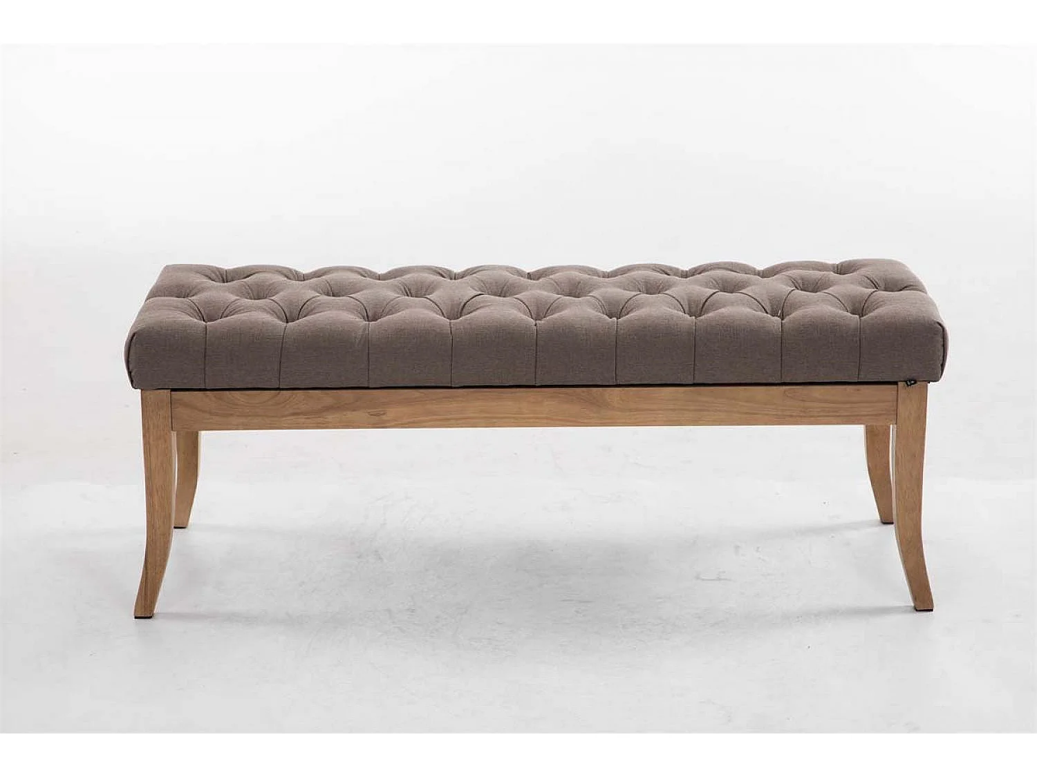 Banquette - Tissu & Bois - Taupe - Ramses