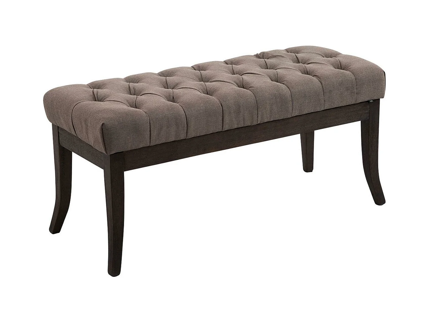 Banquette - Tissu & Bois - Taupe - Ramses