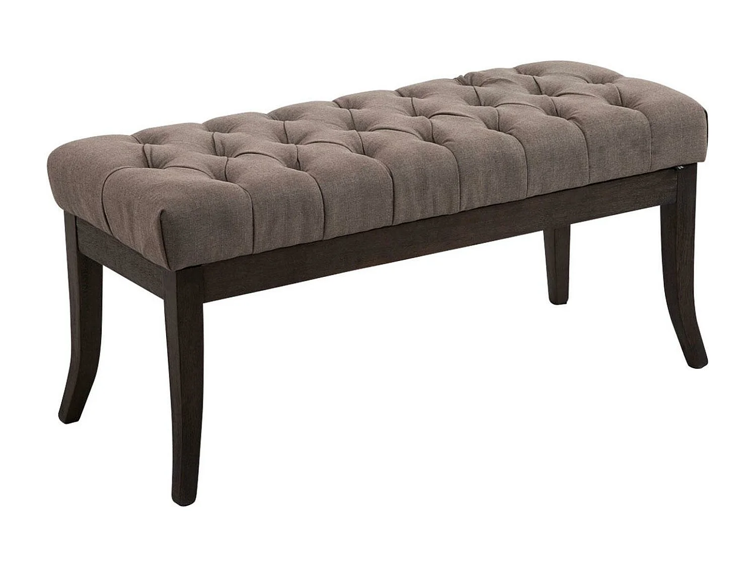 Banquette - Tissu & Bois - Taupe - Ramses