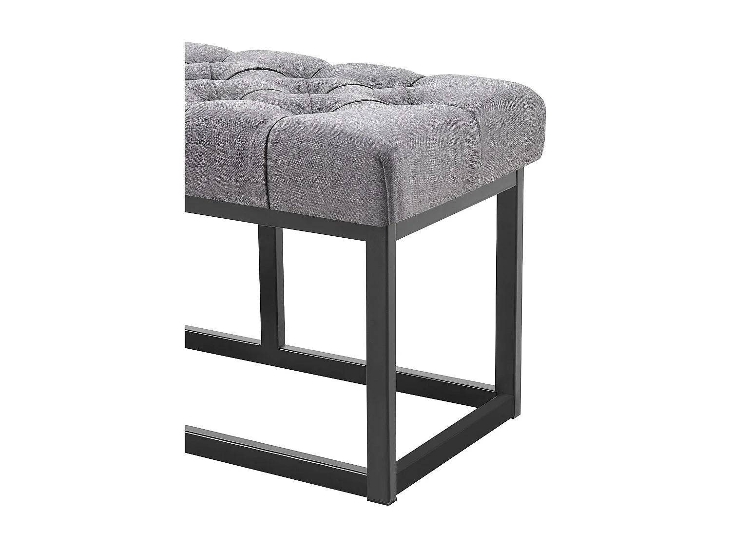 Banquette - Tissu - Gris foncé - Amun