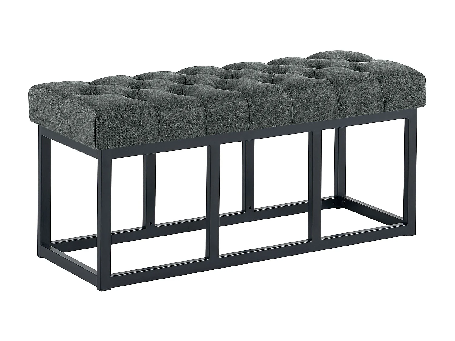 Banquette - Tissu - Gris foncé - Amun