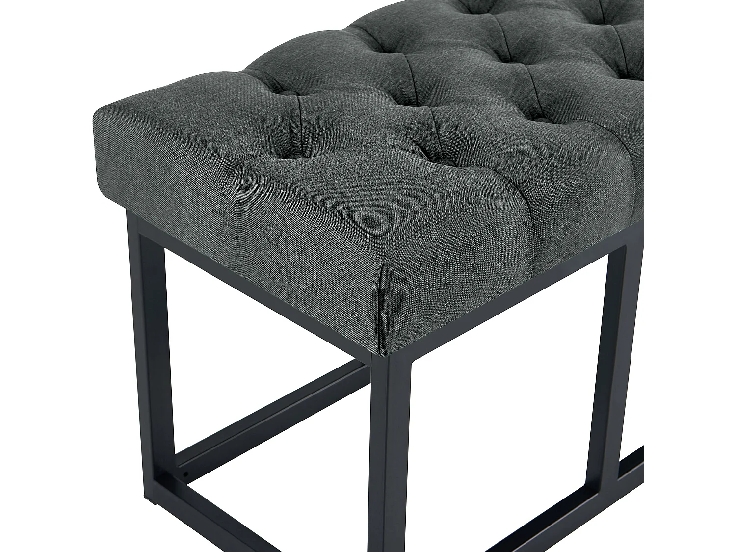 Banquette - Tissu - Gris foncé - Amun