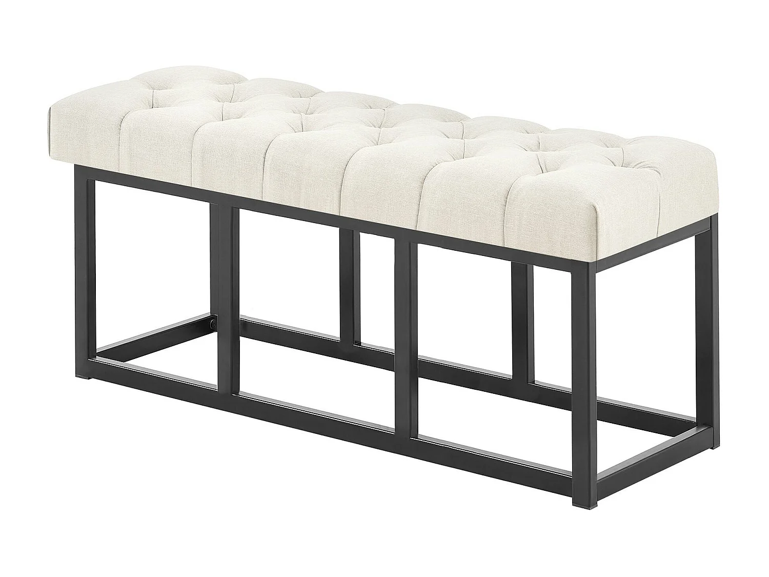 Banquette - Tissu - Crème - Amun