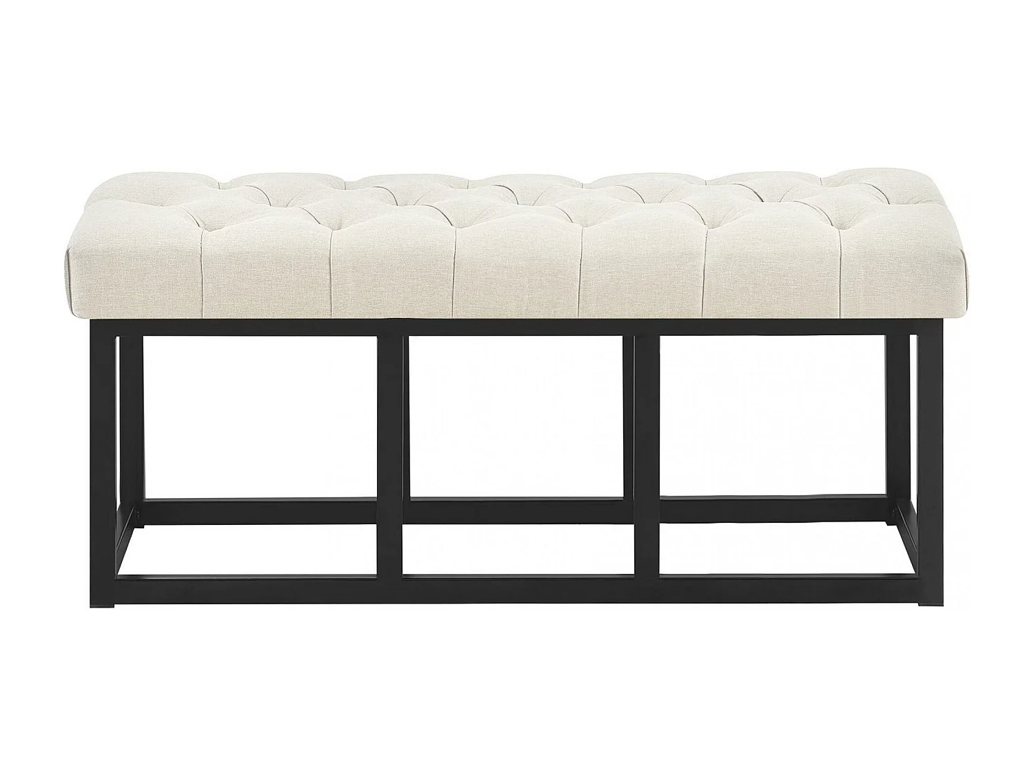 Banquette - Tissu - Crème - Amun