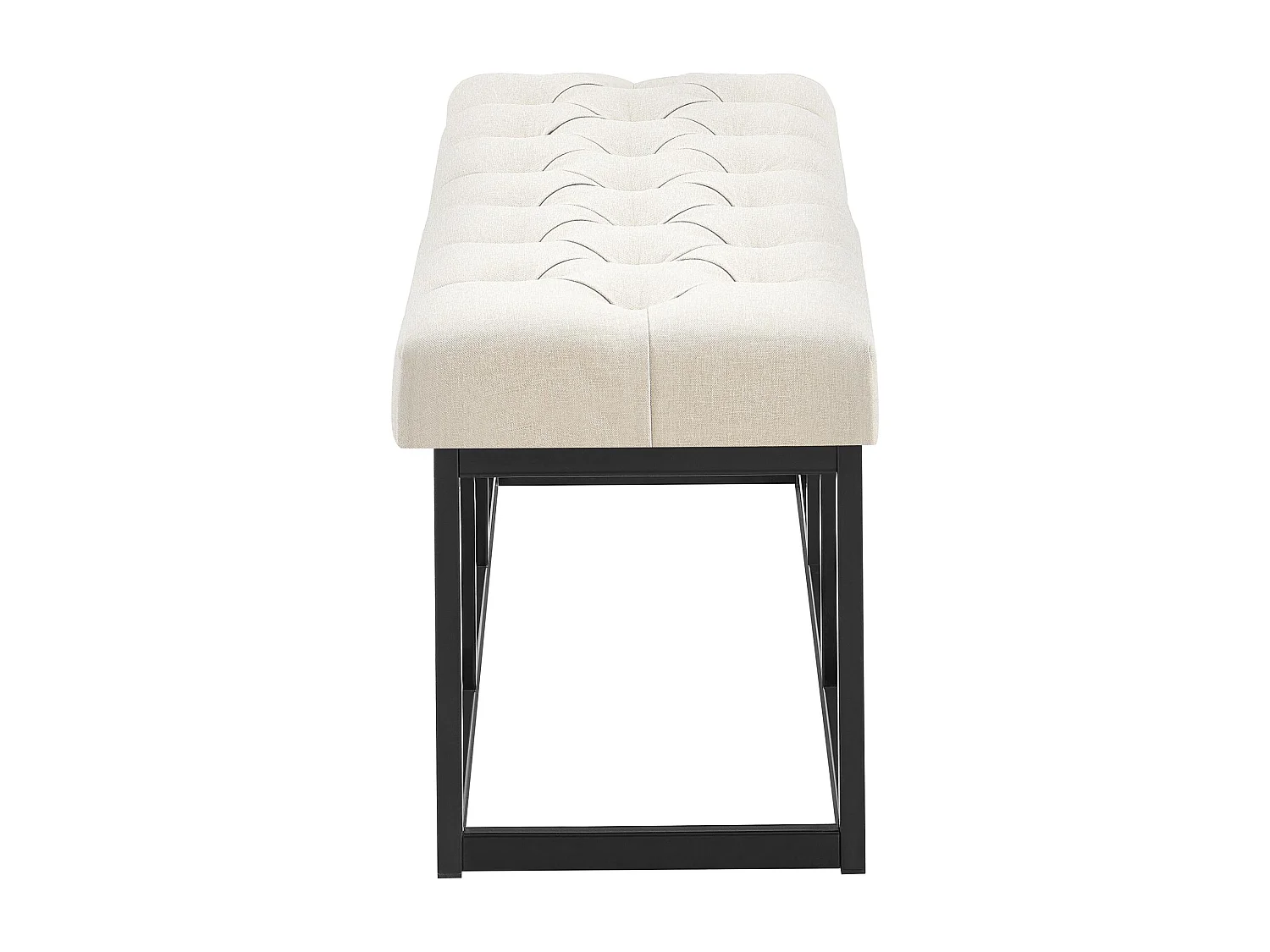 Banquette - Tissu - Crème - Amun