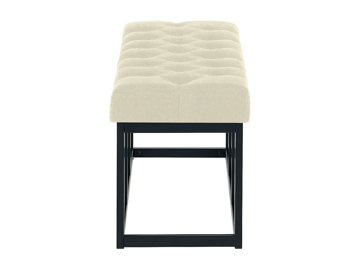 Banquette - Tissu - Crème - Amun