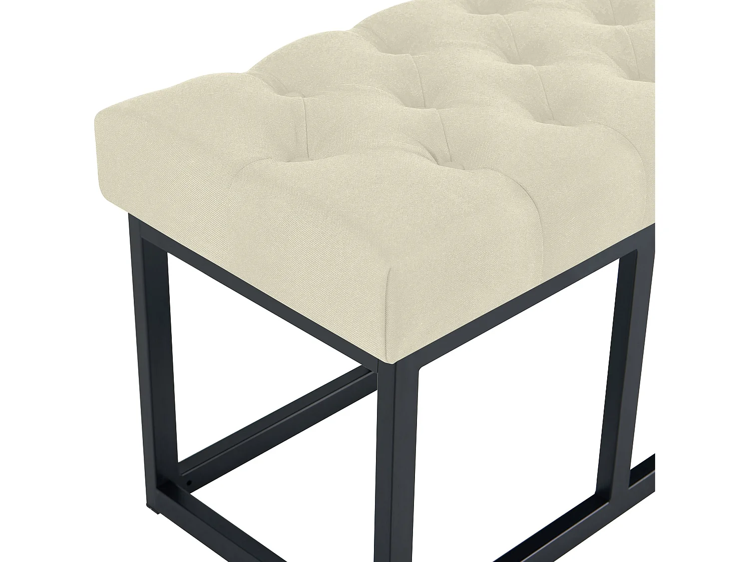 Banquette - Tissu - Crème - Amun