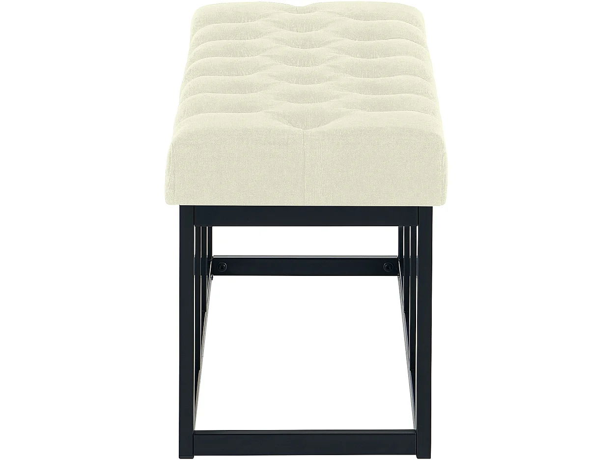 Banquette - Tissu - Crème - Amun
