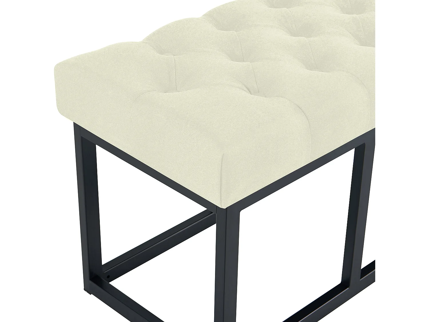 Banquette - Tissu - Crème - Amun