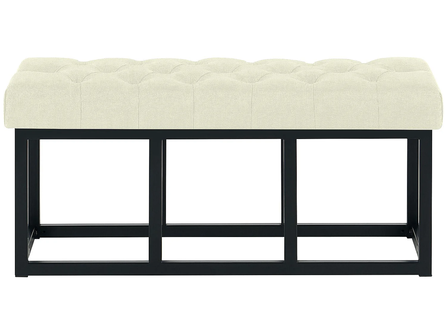 Banquette - Tissu - Crème - Amun