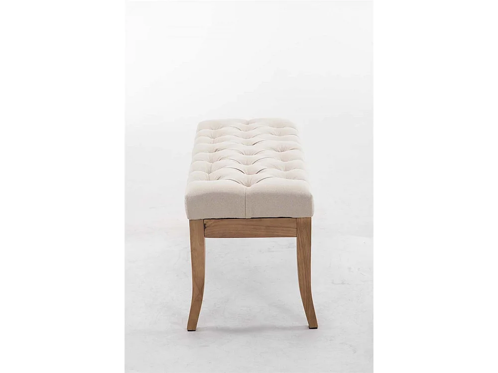 Banquette - Tissu & Bois - Crème - Ramses