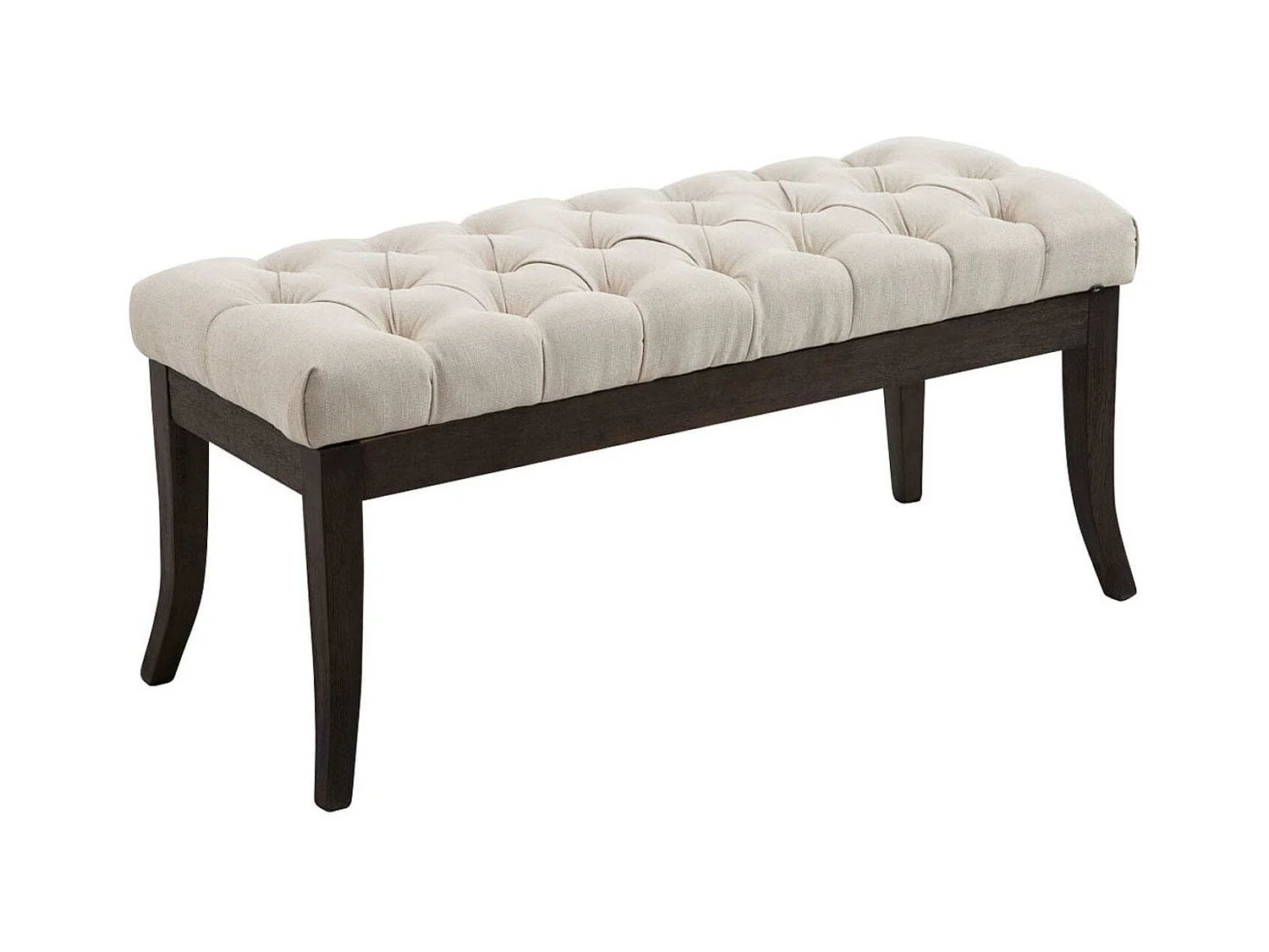 Banquette - Tissu & Bois - Crème - Ramses