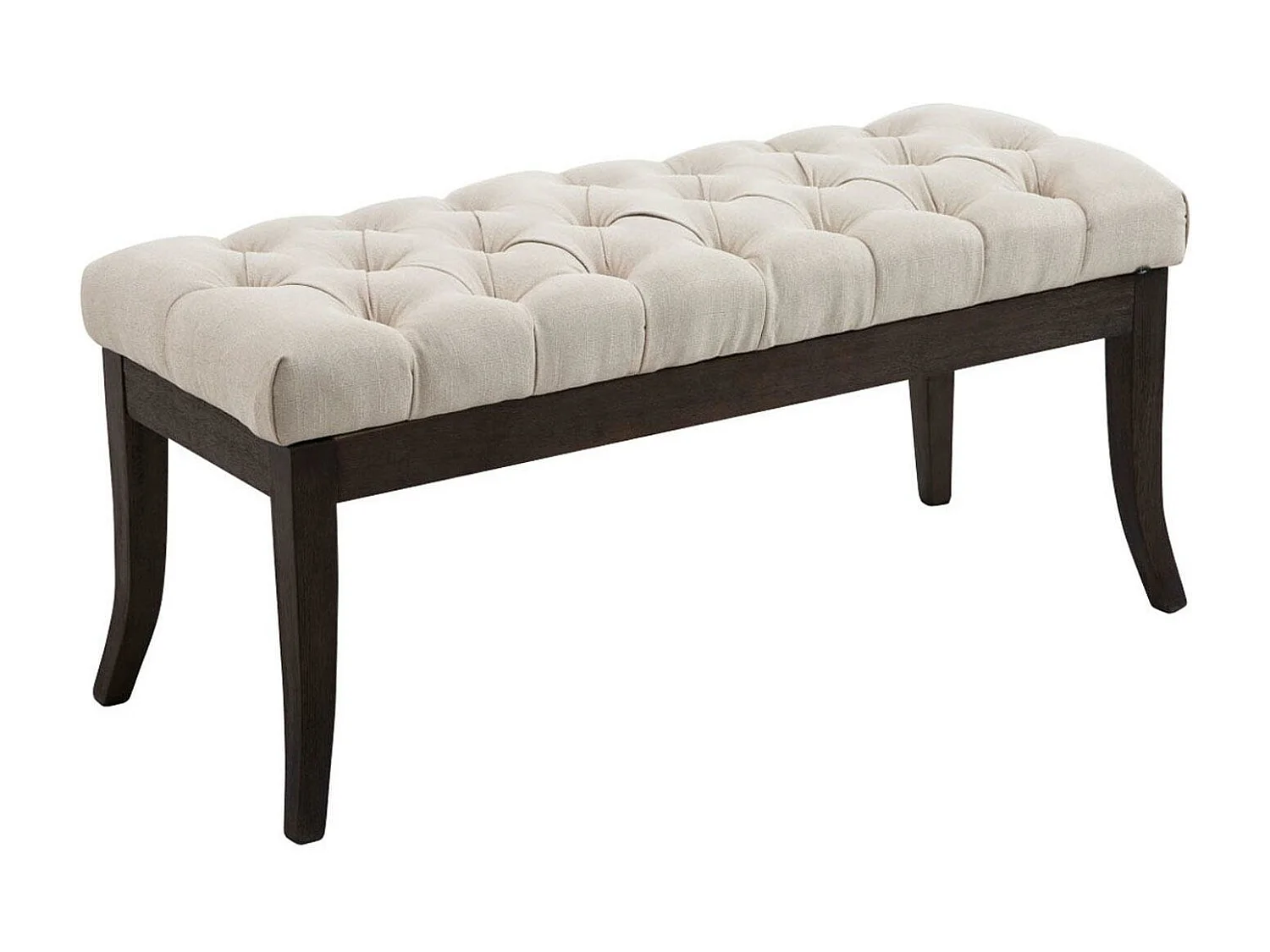 Banquette - Tissu & Bois - Crème - Ramses