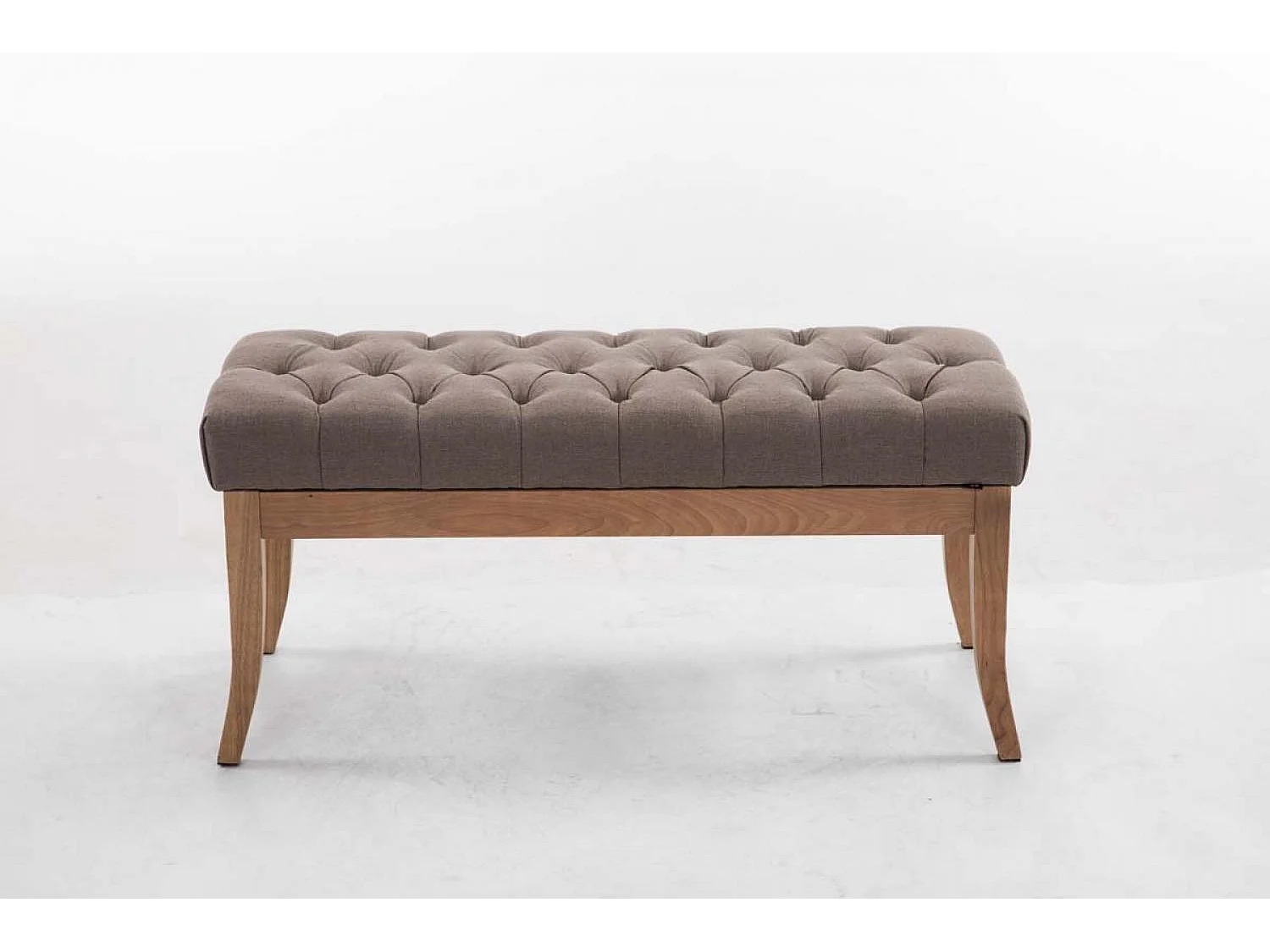 Sitzbank - Stoff & Holz - taupe - Ramses