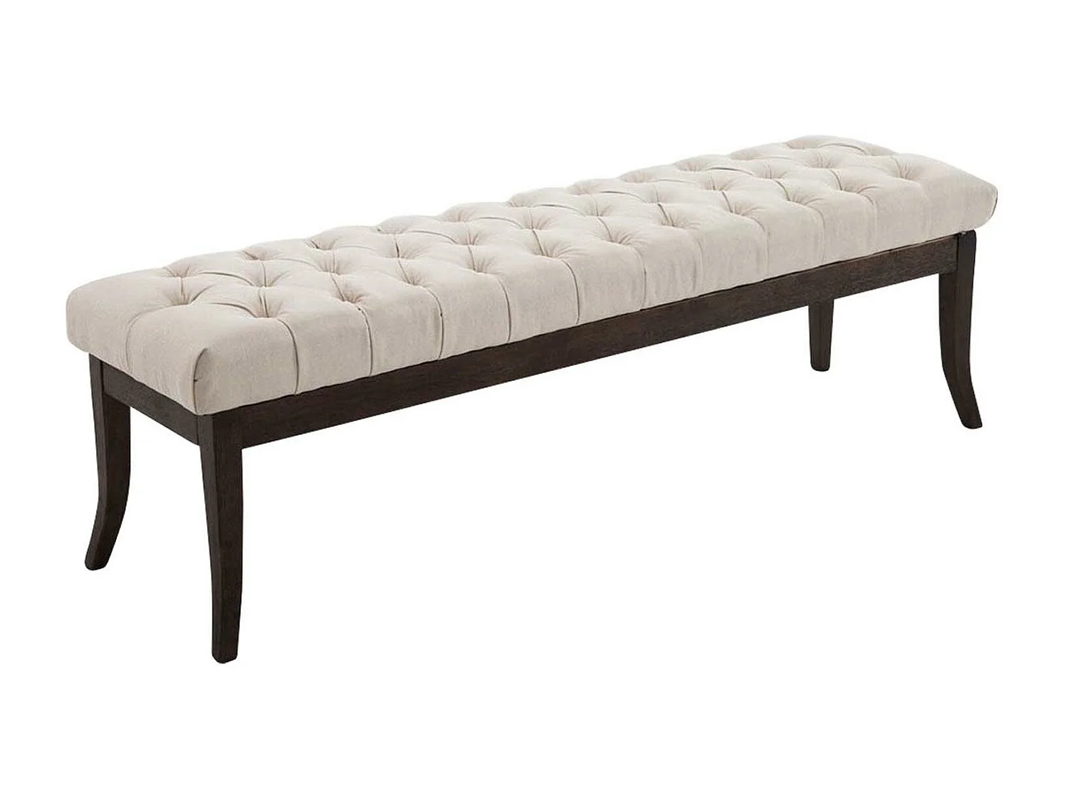 Banquette - Tissu & Bois - Crème - Ramses