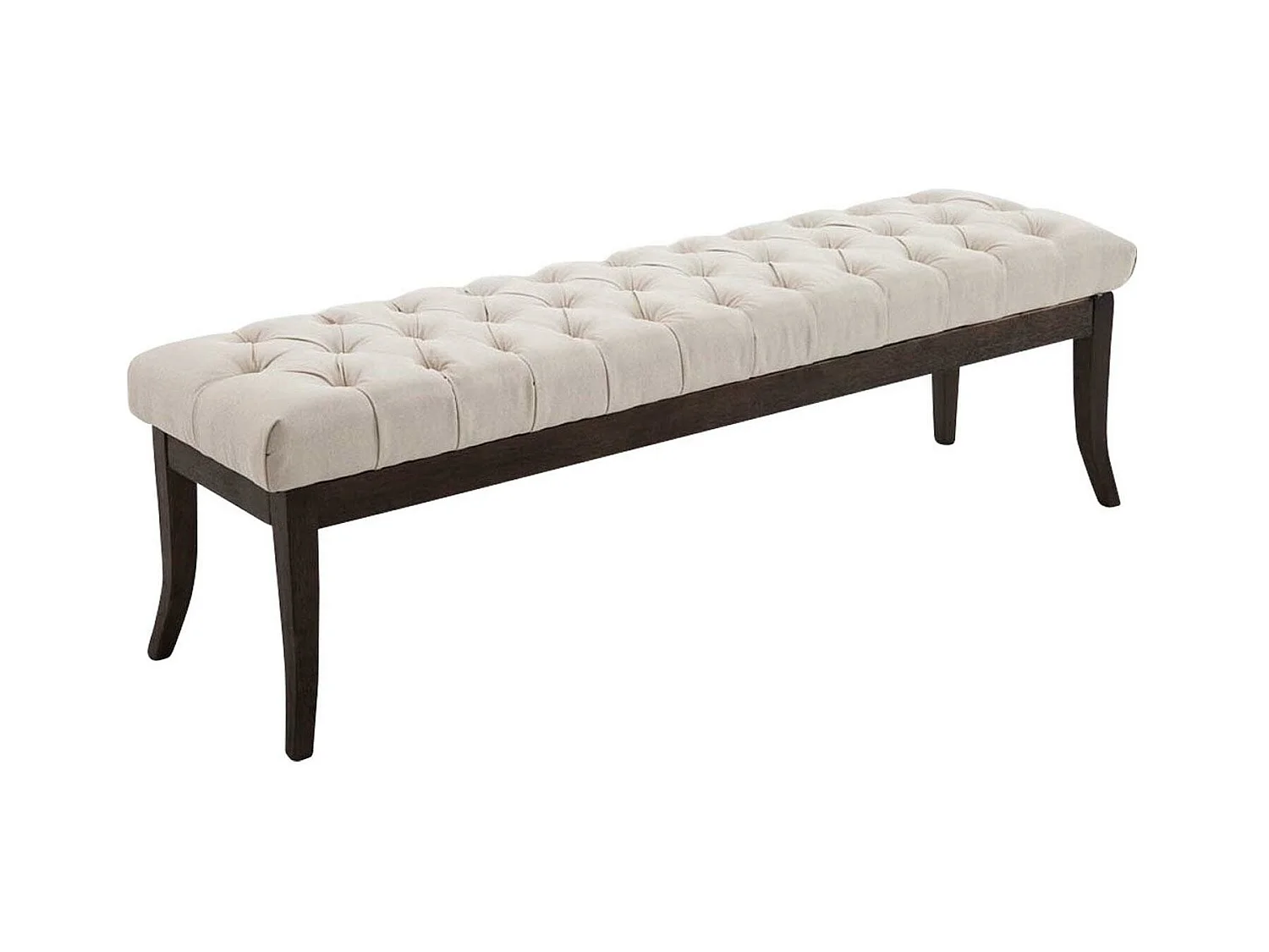 Banquette - Tissu & Bois - Crème - Ramses