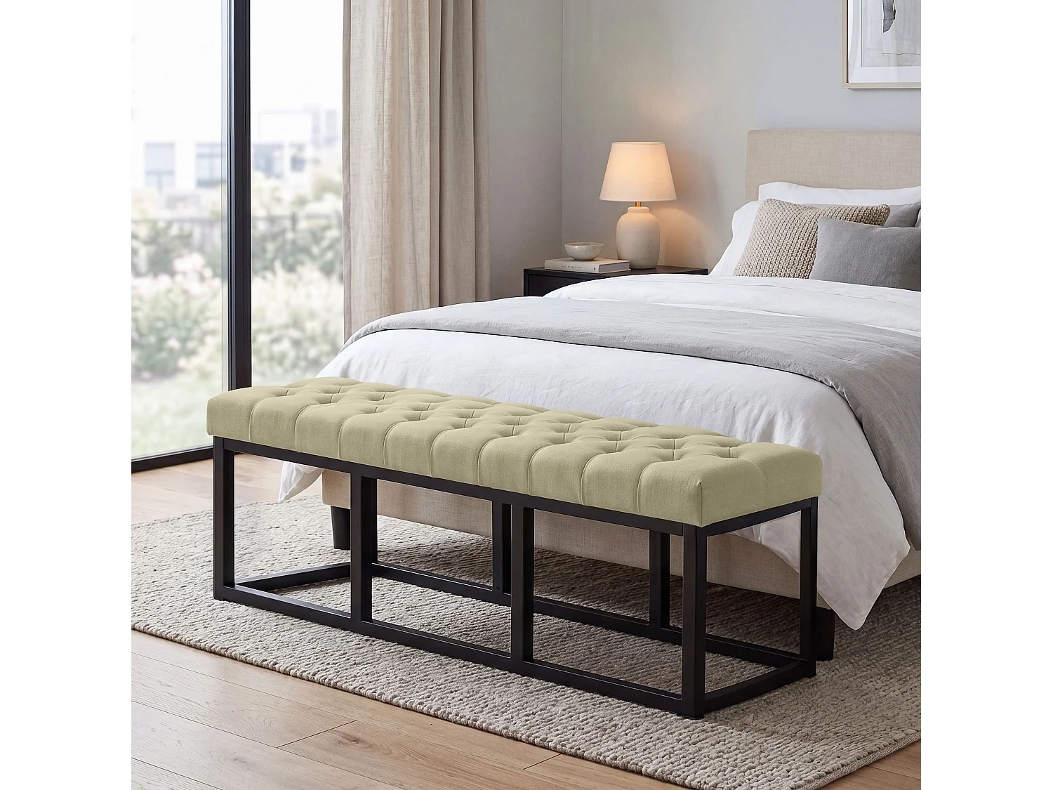 Banquette - Tissu - Taupe - Amun