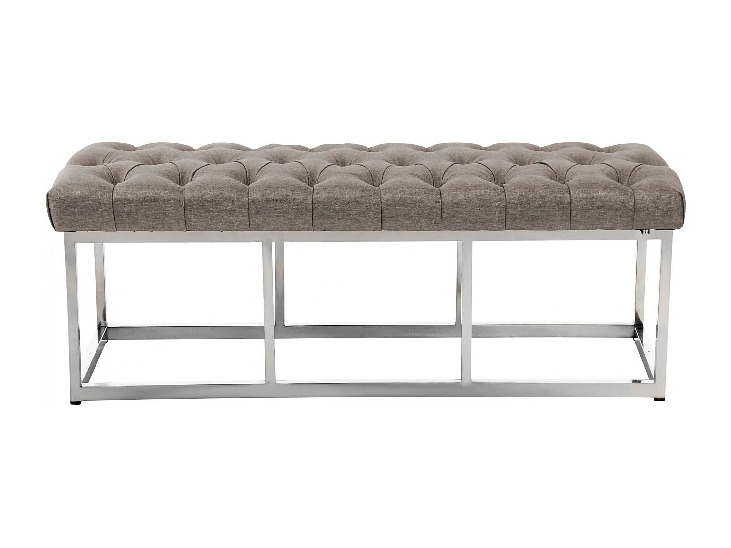 Asiento corrido - Tela & Acero inoxidable - Gris topo - Amun