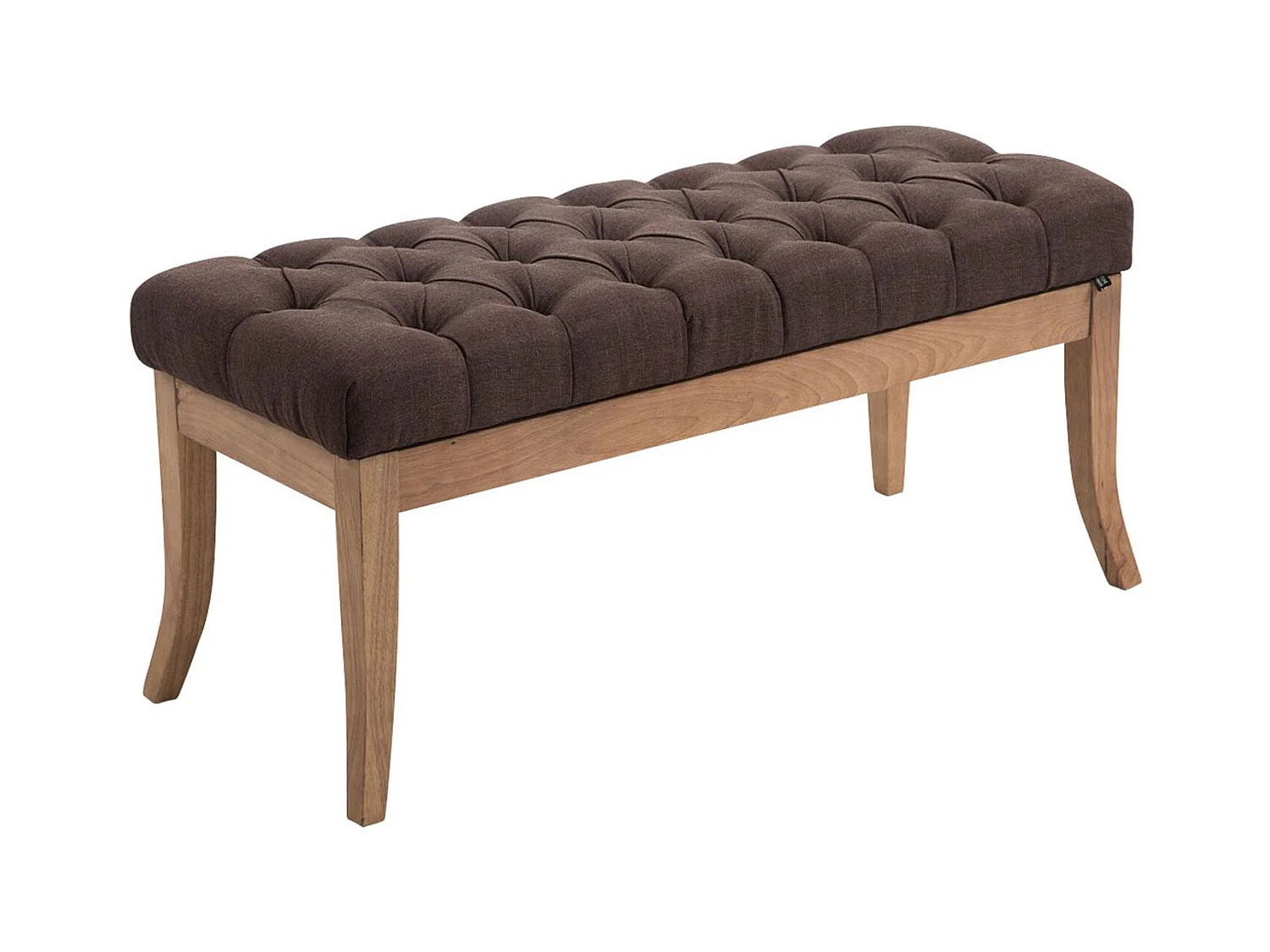 Banquette - Tissu & Bois - Marron - Ramses